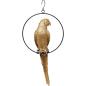 Preview: Deko Figur Swinging Parrot Gold 57cm