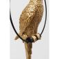 Preview: Deko Figur Swinging Parrot Gold 57cm