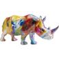 Preview: Deko Figur Colored Rhino 17cm