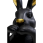 Preview: Deko Figur Sweet Rabbit Schwarz 23cm