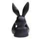 Preview: Deko Figur Sweet Rabbit Schwarz 23cm