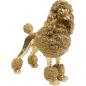 Preview: Deko Figur Mrs Poodle Gold 34cm