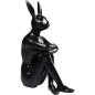 Preview: Deko Figur Gangster Rabbit Schwarz 39cm
