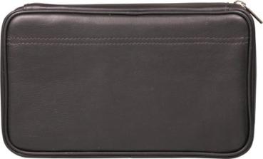 Preview: Zigarrenetui Passatore "5er" Leder schwarz