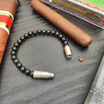 Preview: Zigarrenbohrer mit Armband "Les Fines Lames Onyx (8mm)"