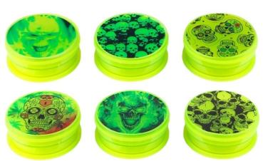 Grinder "Acryl Skull" 3-teilig 60mm