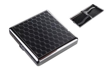 Zigarettenetui 85mm "Wabendesign anthrazit "