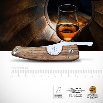 Preview: Zigarrenmesser "Les Fines Lames LE PETIT Barrel Series Cognac"