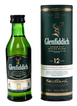 Glenfiddich 12 Years Single Malt Whisky 5cl
