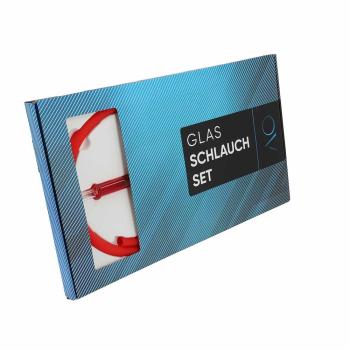 Preview: AO Glasmundstück-Schlauchset Round - Rot