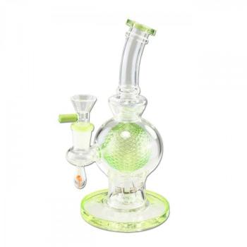 Bong Blaze Glass Golf Ball Bubbler Grün