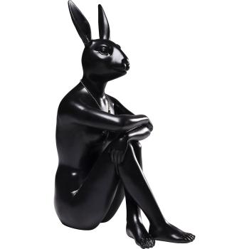 Deko Figur Gangster Rabbit Schwarz 39cm