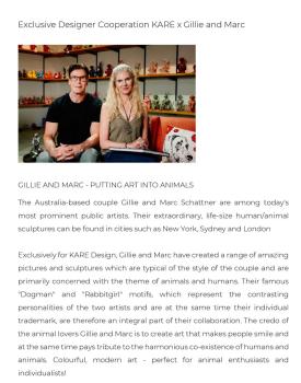 Preview: Deko Figur Gangster Rabbit Schwarz 39cm