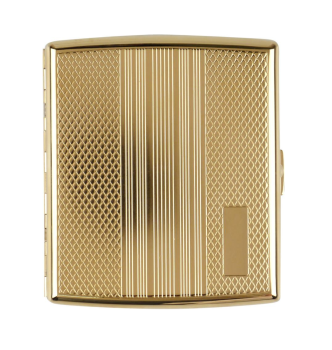 Zigarettenetui 85mm "Gold Streifen / Rauten"