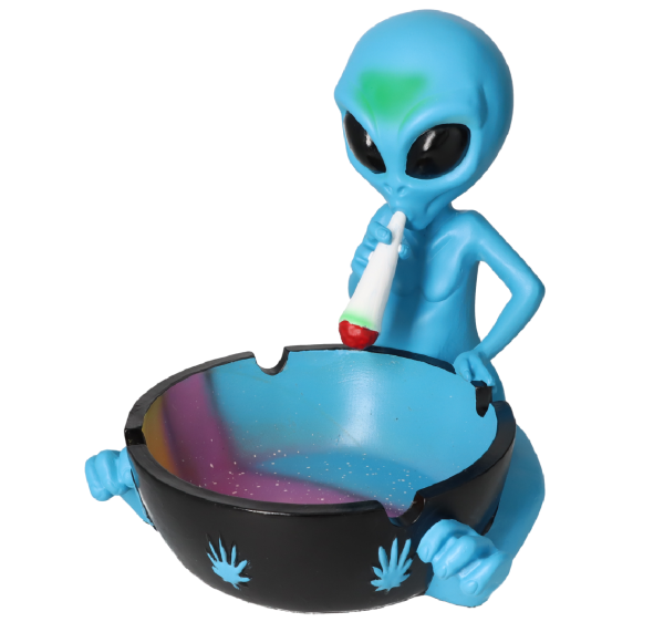 Aschenbecher "Alien blau gross"