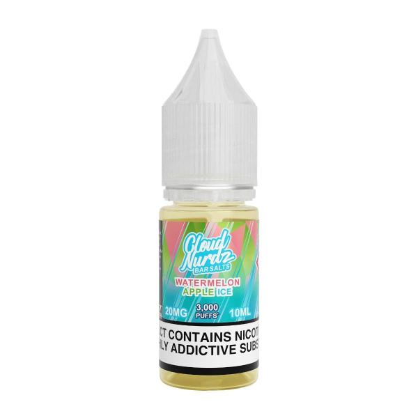 Cloud Nurdz Iced Watermelon Apple Salt 10ml 20mg