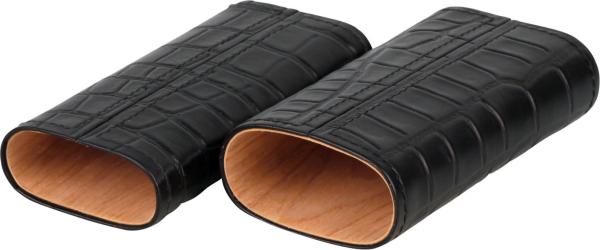 Zigarrenetui "3er Robusto" Krokodesign