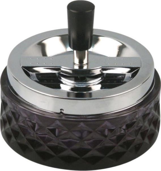 Drehaschenbecher "Chrome / Glas"