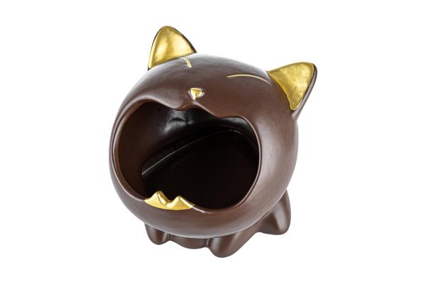 Aschenbecher "Katze braun"