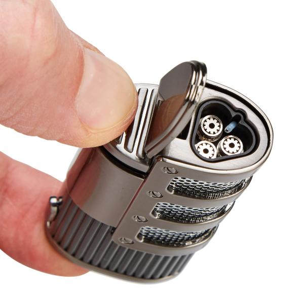 Zigarrenfeuerzeug "V-Fire Pluto" 3er mit 7mm Ø Bohrer