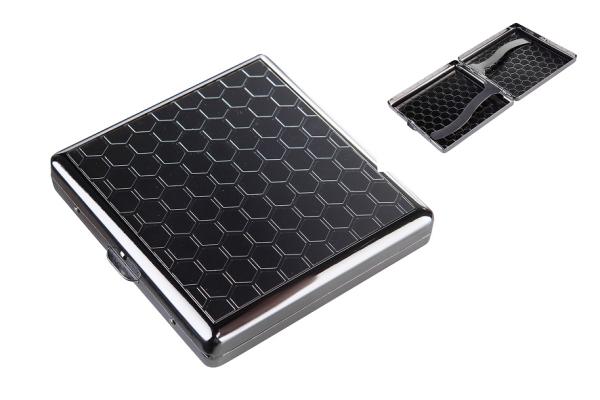 Zigarettenetui 85mm "Wabendesign anthrazit "