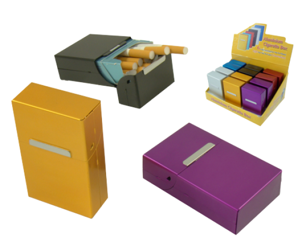 Zigarettenbox 85mm "Aluminium"