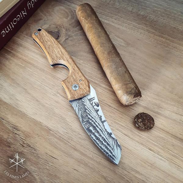 Zigarrenmesser "Les Fines Lames LE PETIT Barrel Series Cognac"