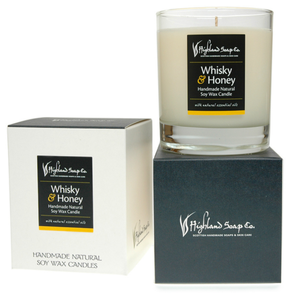 Highland Soap Co. Soy Wax Candle Whisky & Honey