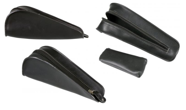 Pfeifentasche Lederoptik schwarz 1er