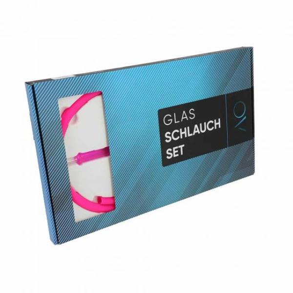 AO Glasmundstück-Schlauchset Round - Pink