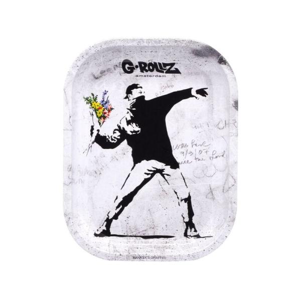 Mischschale "Banksy Flower Thrower Alt" 18 x 14cm