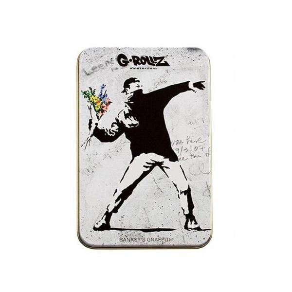 G-Rollz Banksy "Flower Thrower" Dose 13.5cm x 8.5cm x 3cm