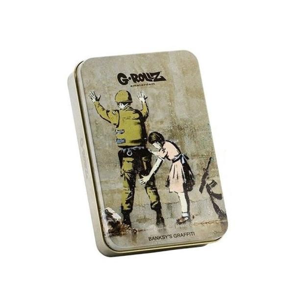 G-Rollz Banksy "Soldier fisked" Dose 13.5cm x 8.5cm x 3cm
