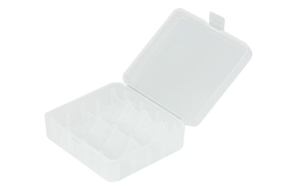 Batteriecase 4er für 18650 Transparent