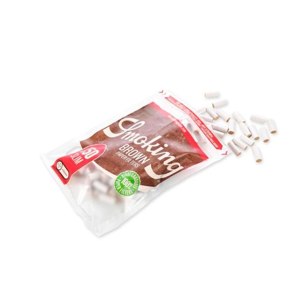 Smoking Cellulose BIO Filter Braun Slim