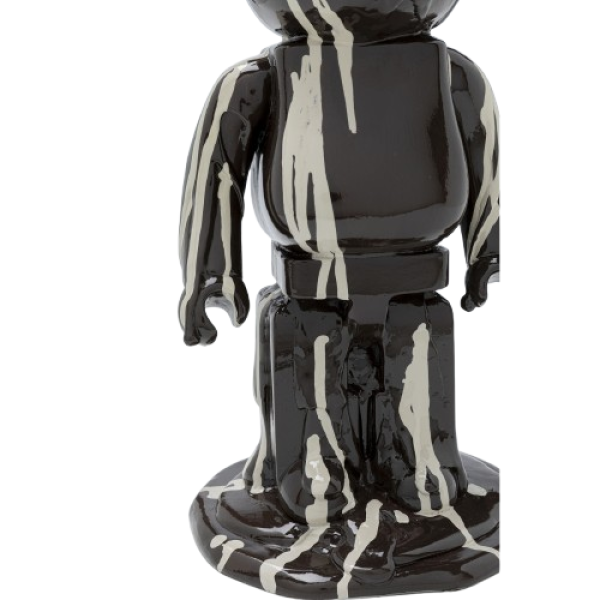 Deko Figur Gelato Bear Schwarz 40cm