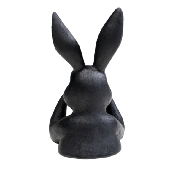 Deko Figur Sweet Rabbit Schwarz 23cm