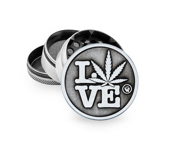 Grinder "Hemp Love" 4-teilig 50mm