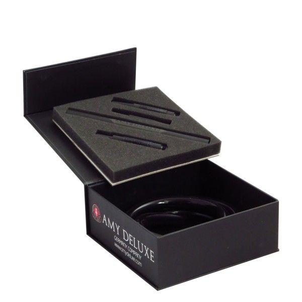 Amy Alu-Mundstück mit Silikonschlauch Schwarz