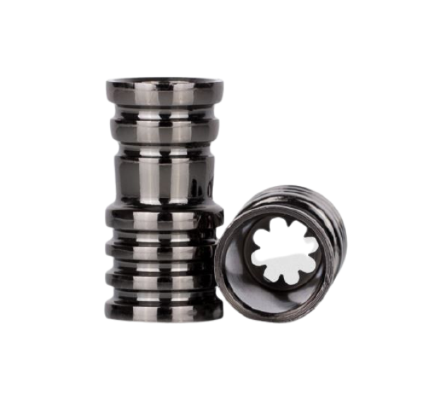 Amy Schlauchadapter Schwarz Glanz